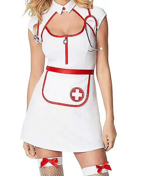 Spirit Halloween Adult Fierce Nurse Costume 5 Spirit Halloween Adult Fierce Nurse Costume - Image 3