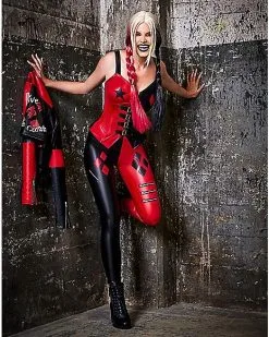 Spirit Halloween Adult Harley Quinn Moto Jacket – The Suicide Squad -SPIRIT HALLOWEEN Sales 01528397 c