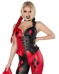 Spirit Halloween Adult Harley Quinn Corset - The Suicide Squad