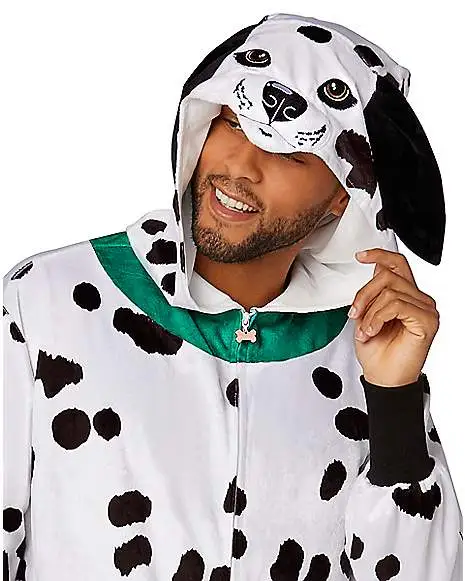 Spirit Halloween Adult Dalmatian Union Suit 4 Spirit Halloween Adult Dalmatian Union Suit - Image 2