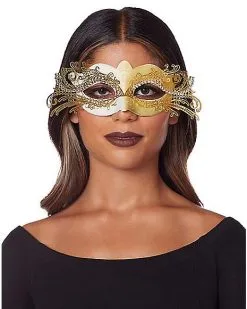 Spirit Halloween Gold Intricate Eye Mask -SPIRIT HALLOWEEN Sales 01530195 c