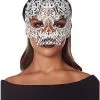 Spirit Halloween White Metal Skeleton Eye Mask -SPIRIT HALLOWEEN Sales 01530740 a