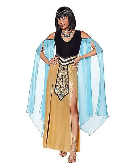 Spirit Halloween Adult Blue And Gold Cleopatra Costume 3 Spirit Halloween Adult Blue And Gold Cleopatra Costume
