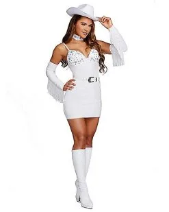 Spirit Halloween Adult White Wild West Costume
