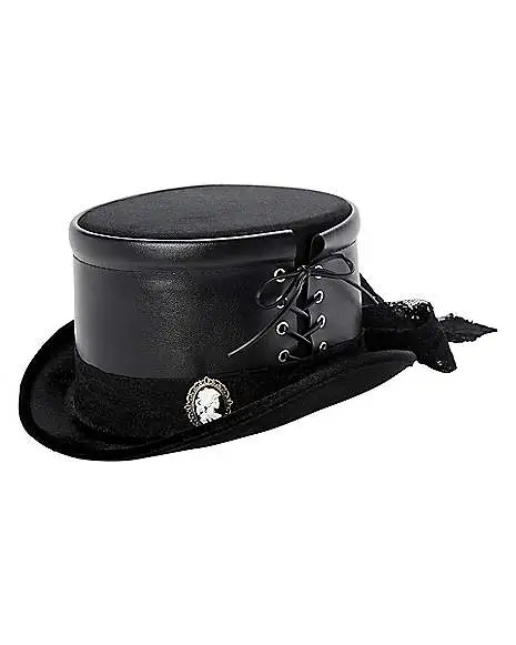 Spirit Halloween Black Gothic Top Hat 3 Spirit Halloween Black Gothic Top Hat