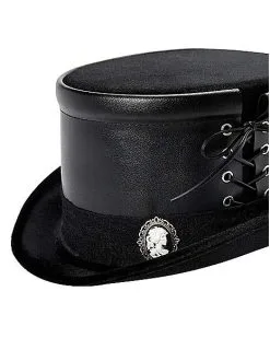 Spirit Halloween Black Gothic Top Hat 11 Spirit Halloween Black Gothic Top Hat -SPIRIT HALLOWEEN Sales 01542570 e