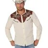 Spirit Halloween Adult Western Cowboy Shirt -SPIRIT HALLOWEEN Sales 01543073 a