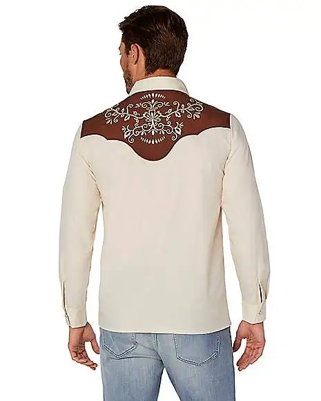 Spirit Halloween Adult Western Cowboy Shirt 4 Spirit Halloween Adult Western Cowboy Shirt - Image 2