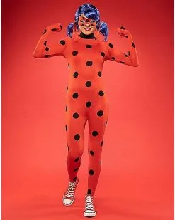 Spirit Halloween Adult Miraculous Ladybug Catsuit Costume