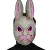 Spirit Halloween Light-Up EL Wire Bad Bunny Half Mask -SPIRIT HALLOWEEN Sales 01548676 a