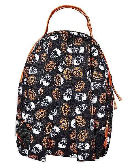 Spirit Halloween Skull And Pumpkin Mini Backpack 6 Spirit Halloween Skull And Pumpkin Mini Backpack - Image 4