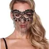 Spirit Halloween Rhinestone Fringe Eye Mask 2 Spirit Halloween Rhinestone Fringe Eye Mask -SPIRIT HALLOWEEN Sales 01549732 a