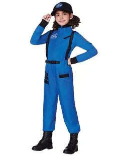 Spirit Halloween Kids Blue Astronaut Jumpsuit - NASA 8 Spirit Halloween Kids Blue Astronaut Jumpsuit - NASA -SPIRIT HALLOWEEN Sales 01551589 d
