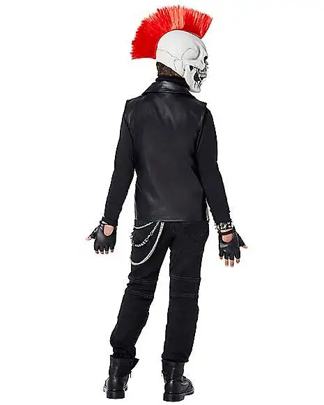 Spirit Halloween Kids Dark Rebel Punk Skeleton Costume 4 Spirit Halloween Kids Dark Rebel Punk Skeleton Costume - Image 2