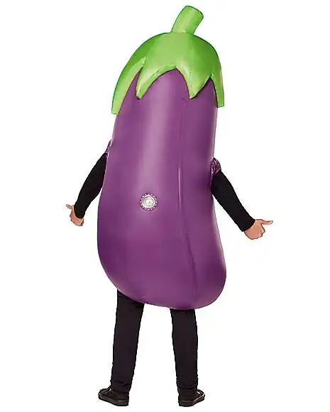 Spirit Halloween Adult Eggplant Inflatable Costume 4 Spirit Halloween Adult Eggplant Inflatable Costume - Image 2