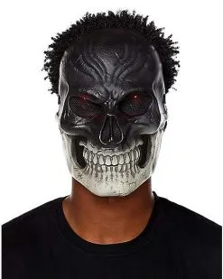 Spirit Halloween Light-Up Dark Skeleton Mask