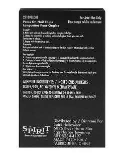 Spirit Halloween '80s Press On Nails -SPIRIT HALLOWEEN Sales 01564392 d