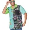 Spirit Halloween Adult '80s Button Down Shirt -SPIRIT HALLOWEEN Sales 01567247 a