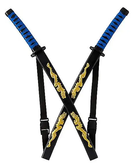 Spirit Halloween Kids Blue Ninja Swords With Harness 3 Spirit Halloween Kids Blue Ninja Swords With Harness