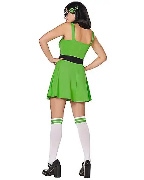 Spirit Halloween Adult Buttercup Costume - The Powerpuff Girls 4 Spirit Halloween Adult Buttercup Costume - The Powerpuff Girls - Image 2