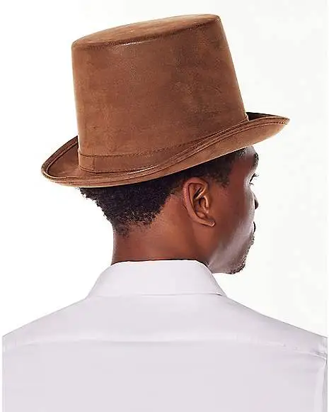 Spirit Halloween Brown Top Hat - Deluxe 4 Spirit Halloween Brown Top Hat - Deluxe - Image 2