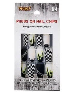 Spirit Halloween Punk Rock Press On Nails -SPIRIT HALLOWEEN Sales 01575158 c