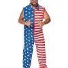 Spirit Halloween Adult Stars And Stripes Plus Size Jumpsuit Costume -SPIRIT HALLOWEEN Sales 01576016 a