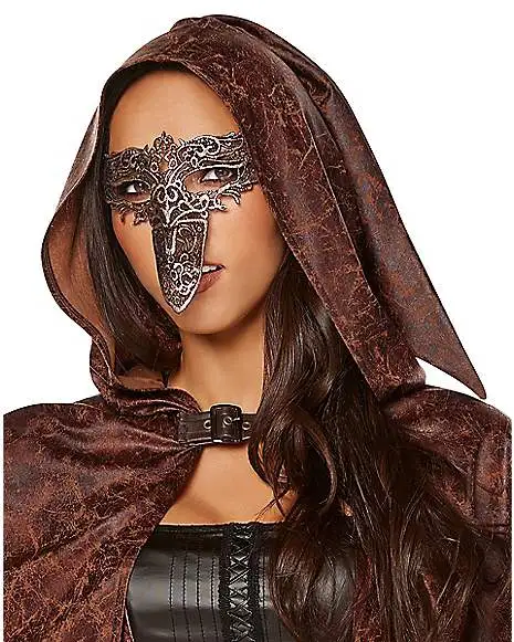 Spirit Halloween Adult Hooded Plague Doctor Costume 5 Spirit Halloween Adult Hooded Plague Doctor Costume - Image 3