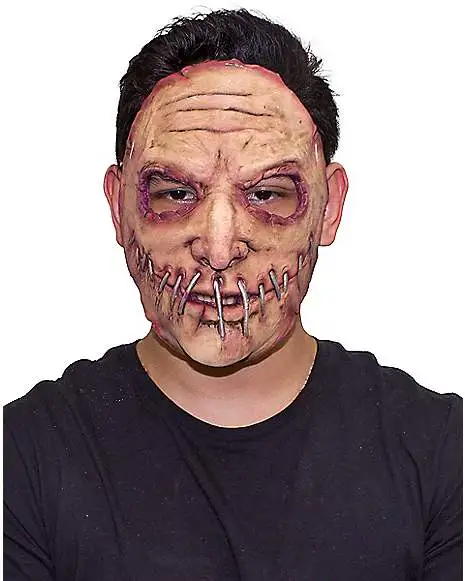 Spirit Halloween Stitched Smile Half Mask 3 Spirit Halloween Stitched Smile Half Mask