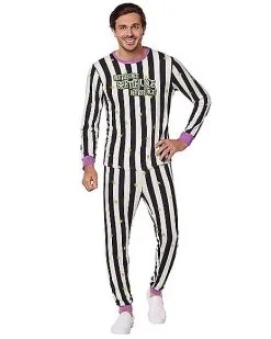 Spirit Halloween Beetlejuice Pajama Set