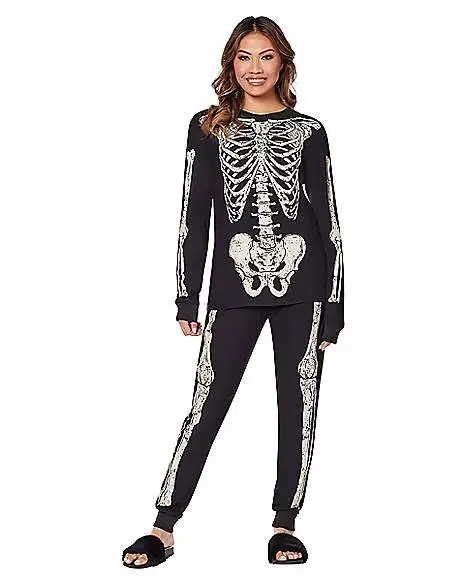 Spirit Halloween Skeleton Pajama Set 4 Spirit Halloween Skeleton Pajama Set - Image 2