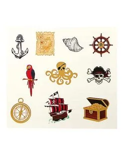 Spirit Halloween Pirate Temporary Tattoos -SPIRIT HALLOWEEN Sales 01580620 c