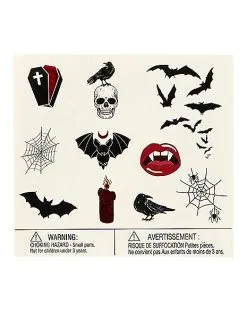 Spirit Halloween Vampire Temporary Tattoos -SPIRIT HALLOWEEN Sales 01580661 b
