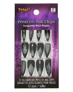 Spirit Halloween Black Widow Witch Press On Nails -SPIRIT HALLOWEEN Sales 01582337 c