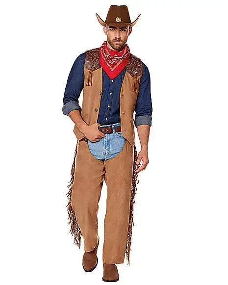 Spirit Halloween Adult Western Cowboy Chaps 3 Spirit Halloween Adult Western Cowboy Chaps