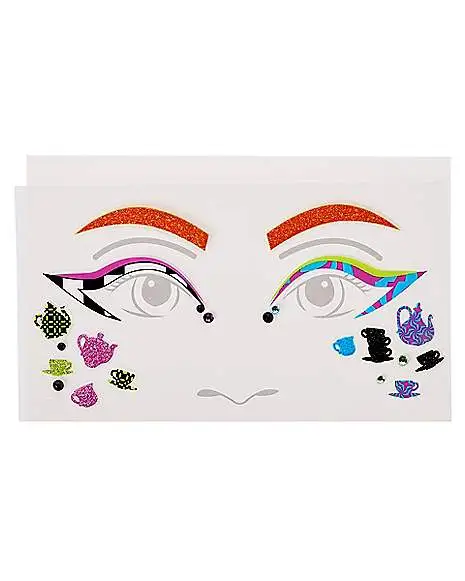 Spirit Halloween Kids Twisted Hatter Face Decal 3 Spirit Halloween Kids Twisted Hatter Face Decal