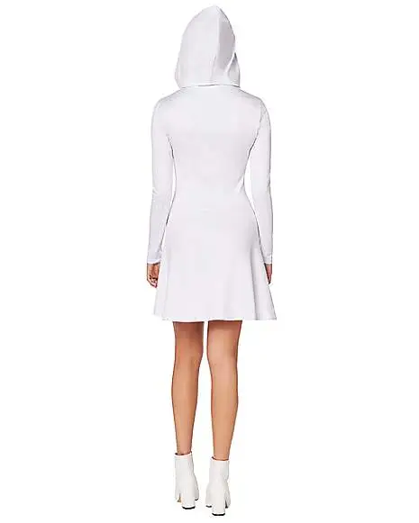 Spirit Halloween Adult White Long Sleeve Dress 4 Spirit Halloween Adult White Long Sleeve Dress - Image 2