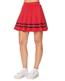 Spirit Halloween Red Cheerleader Skirt
