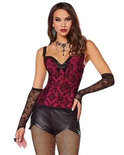 Spirit Halloween Vampire Corset And Gloves