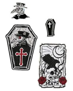 Spirit Halloween Plague Doctor Patch And Pin Set