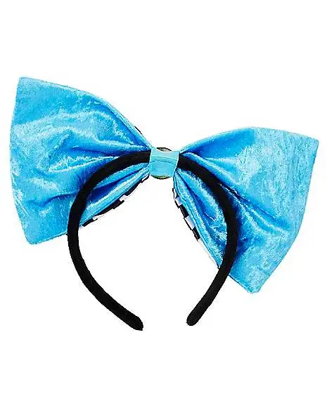 Spirit Halloween Alice Checkerboard Bow Headband 4 Spirit Halloween Alice Checkerboard Bow Headband - Image 2