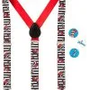 Spirit Halloween Cat In The Hat Suspenders - Dr. Seuss -SPIRIT HALLOWEEN Sales 01595164 a