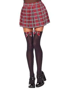 Spirit Halloween Adult School Girl Thigh High Stockings