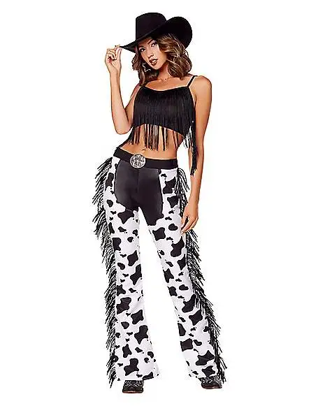 Spirit Halloween Adult Cow Print Chaps 3 Spirit Halloween Adult Cow Print Chaps
