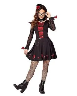 Spirit Halloween Kids Vampire Academy Dress Costume