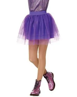 Spirit Halloween Kids Purple Tulle Skirt