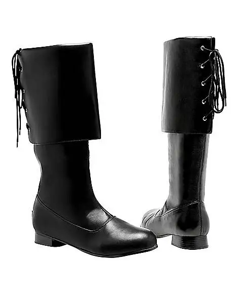 Spirit Halloween Black Pirate Boots 4 Spirit Halloween Black Pirate Boots - Image 2
