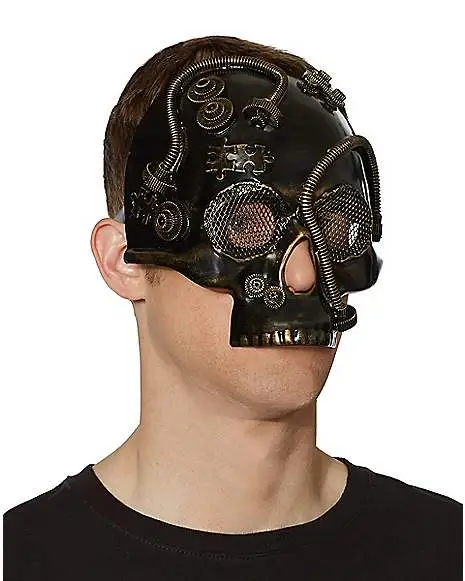 Spirit Halloween Steampunk Skull Half Mask 4 Spirit Halloween Steampunk Skull Half Mask - Image 2