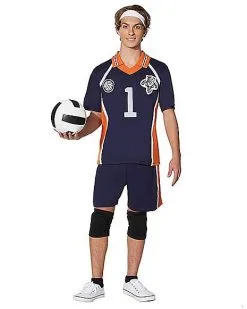 Spirit Halloween Adult Navy Volleyball Uniform Costume -SPIRIT HALLOWEEN Sales 07423742 c