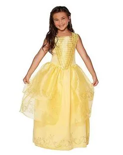 Spirit Halloween Kids Belle Costume Deluxe - Beauty And The Beast Movie